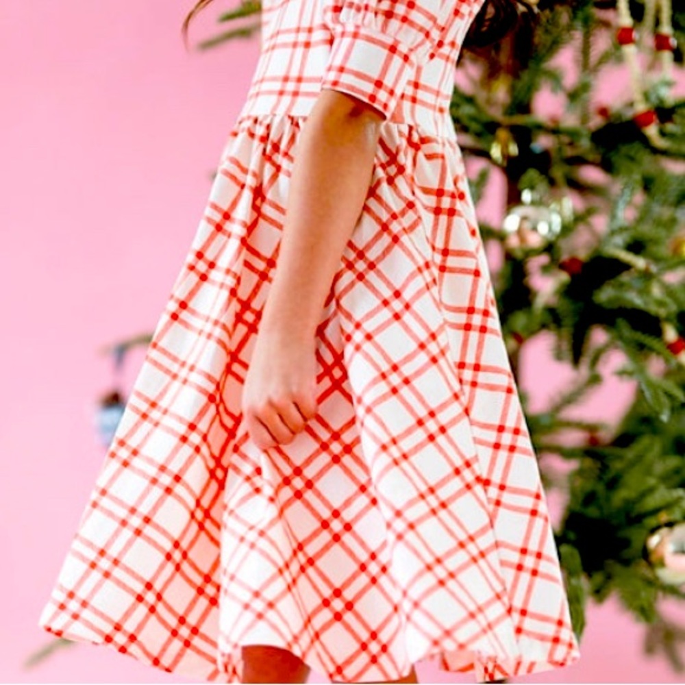 Puff dress - Scarlett plaid